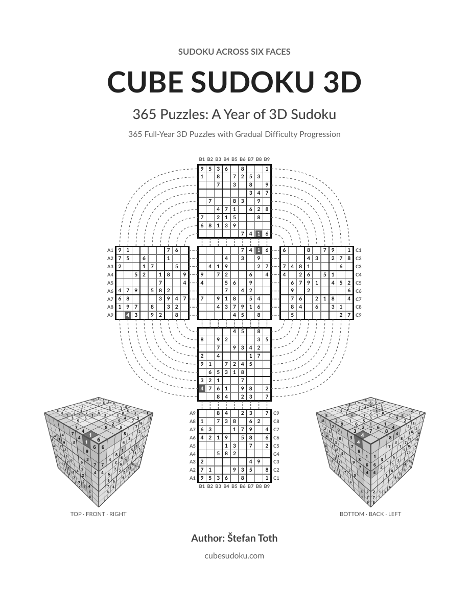 365 Puzzles: A Year of 3D Sudoku