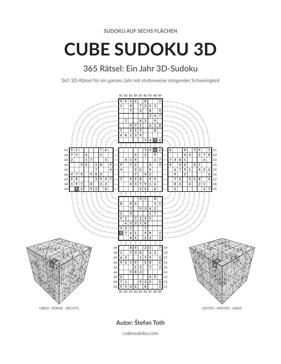 365 Rätsel: Ein Jahr 3D-Sudoku
