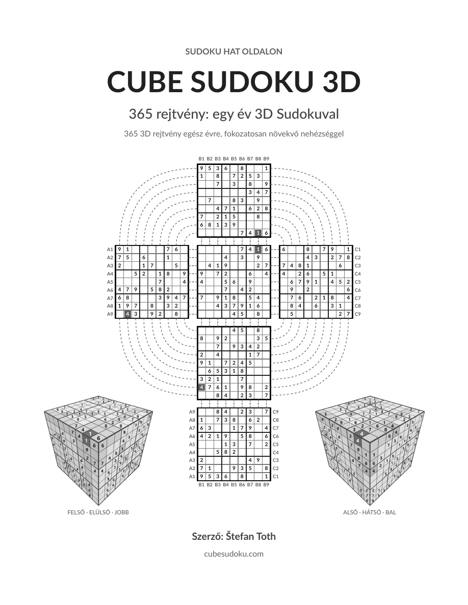 365 rejtvény: egy év 3D Sudokuval