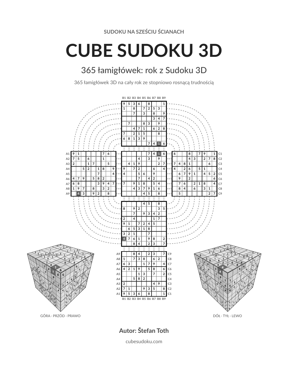 365 łamigłówek: rok z Sudoku 3D