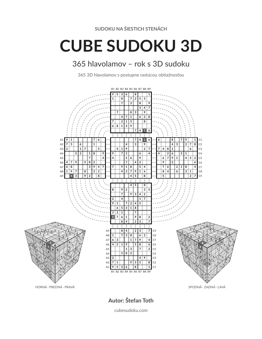 365 hlavolamov: Rok s 3D Sudoku