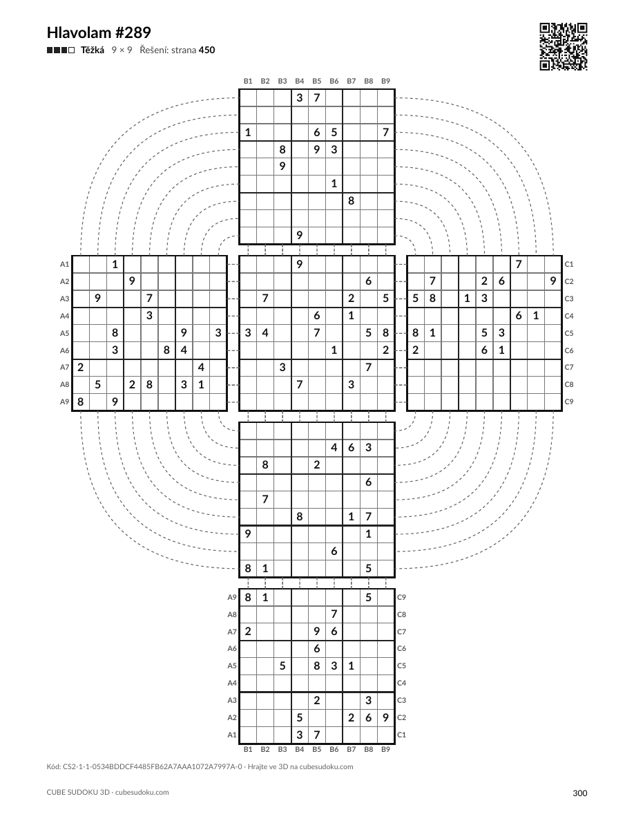 365 hlavolamů: Rok s 3D Sudoku