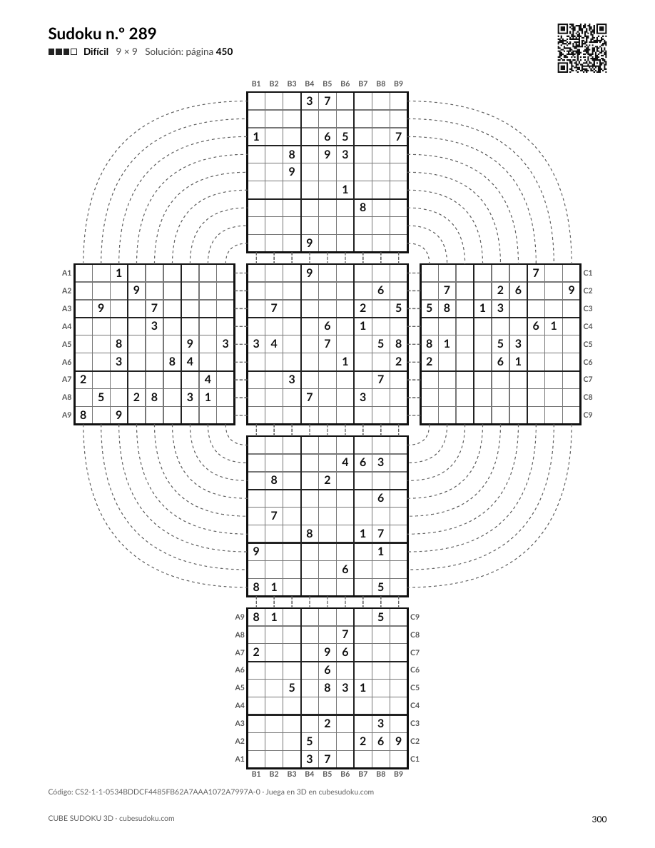 365 sudokus: un año de Sudoku 3D