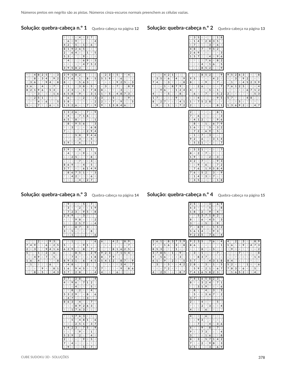365 quebra-cabeças: um ano de Sudoku 3D