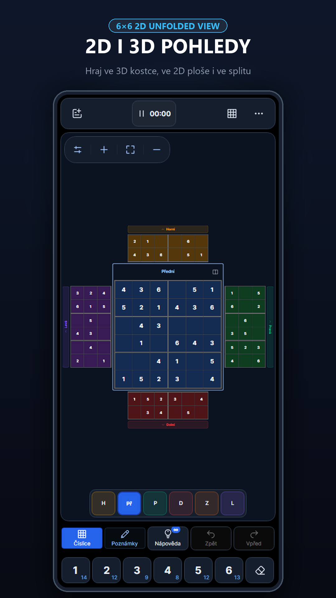 Cube Sudoku 3D v telefonu