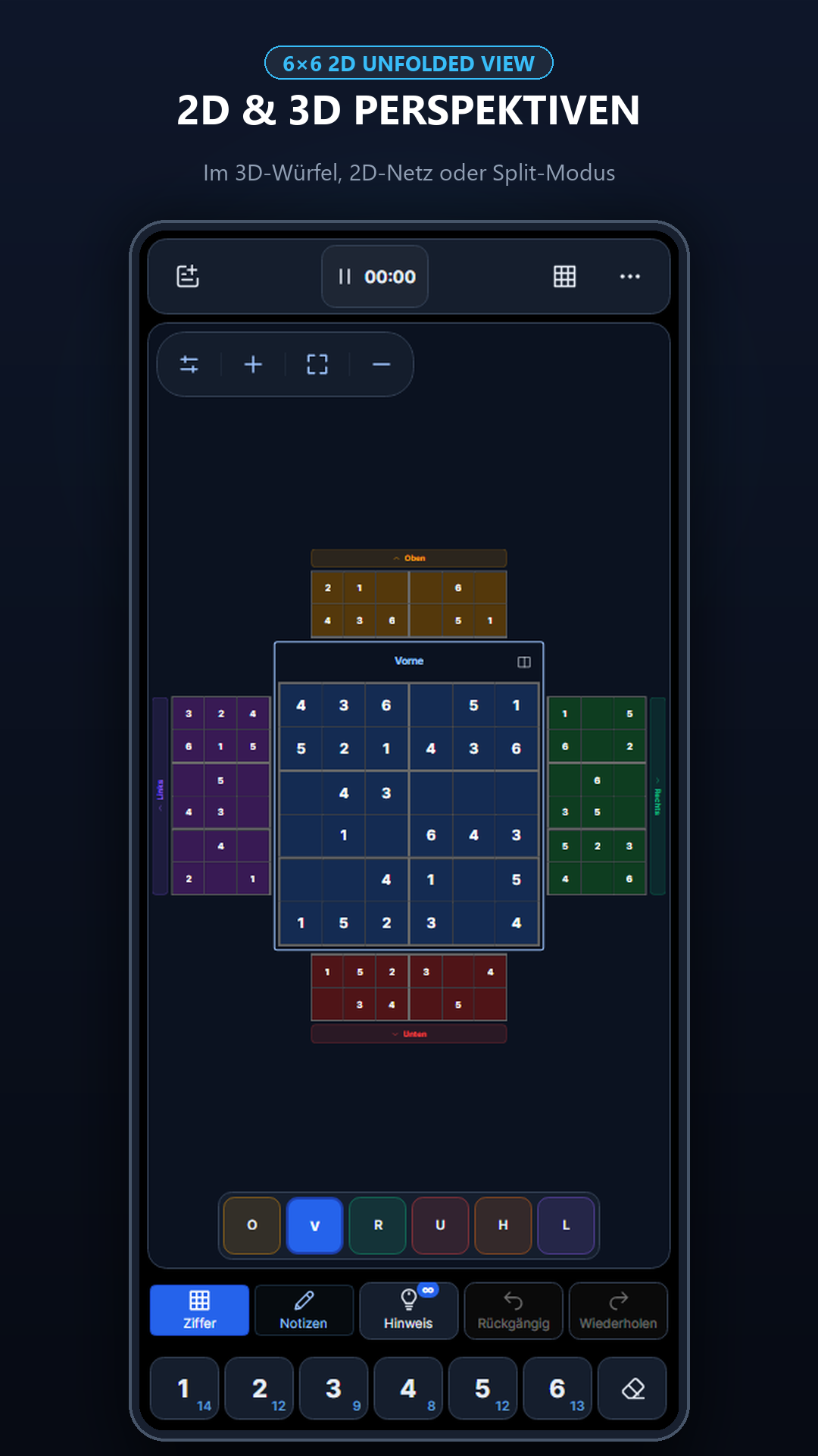 Cube Sudoku 3D auf einem Smartphone