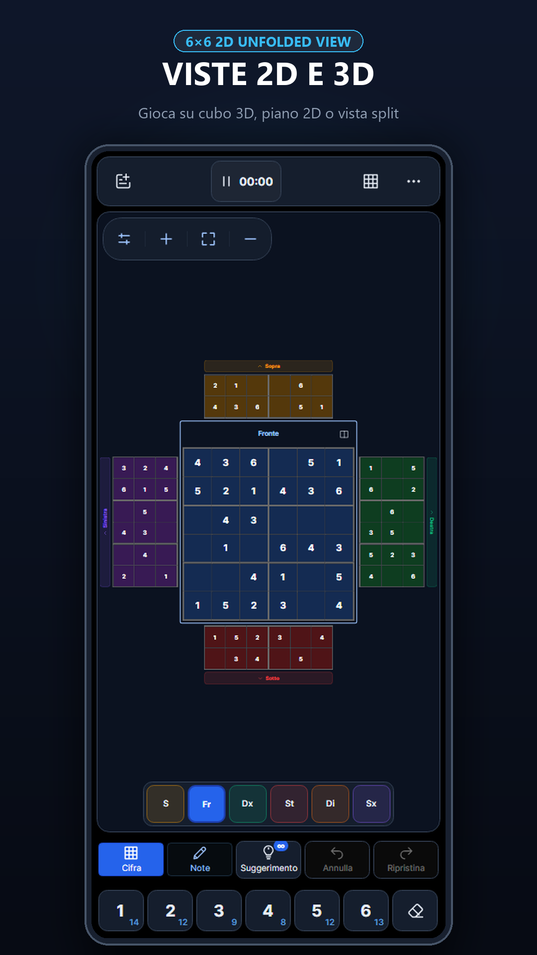 Cube Sudoku 3D su telefono
