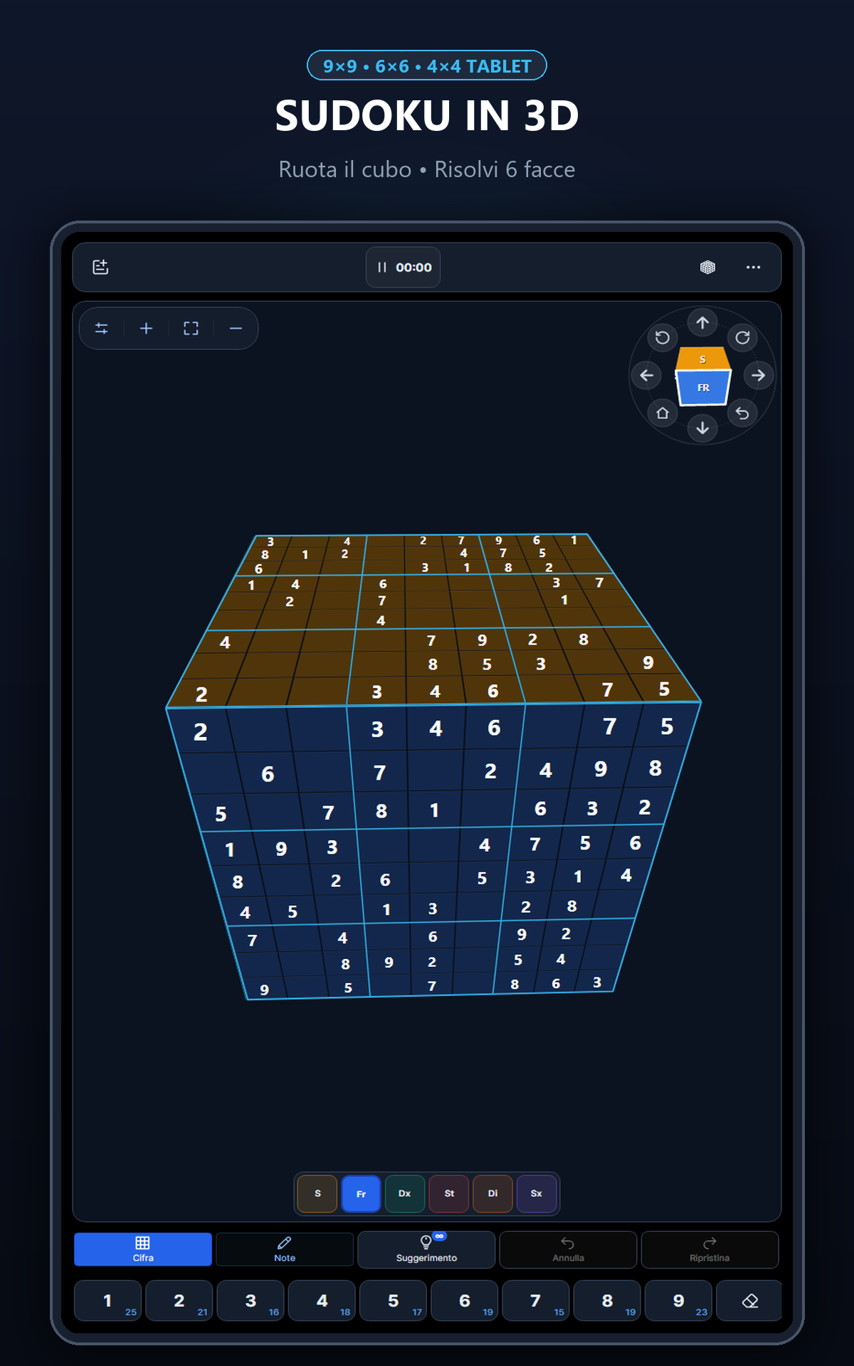 Cube Sudoku 3D su tablet