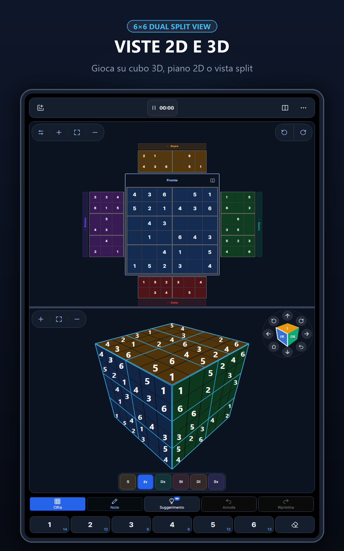 Cube Sudoku 3D su tablet