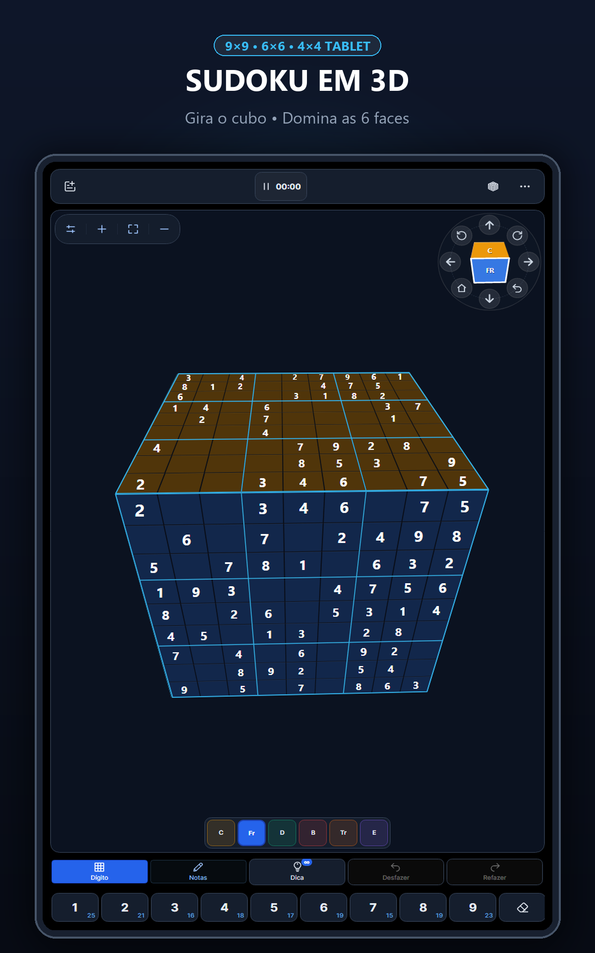 Cube Sudoku 3D num tablet