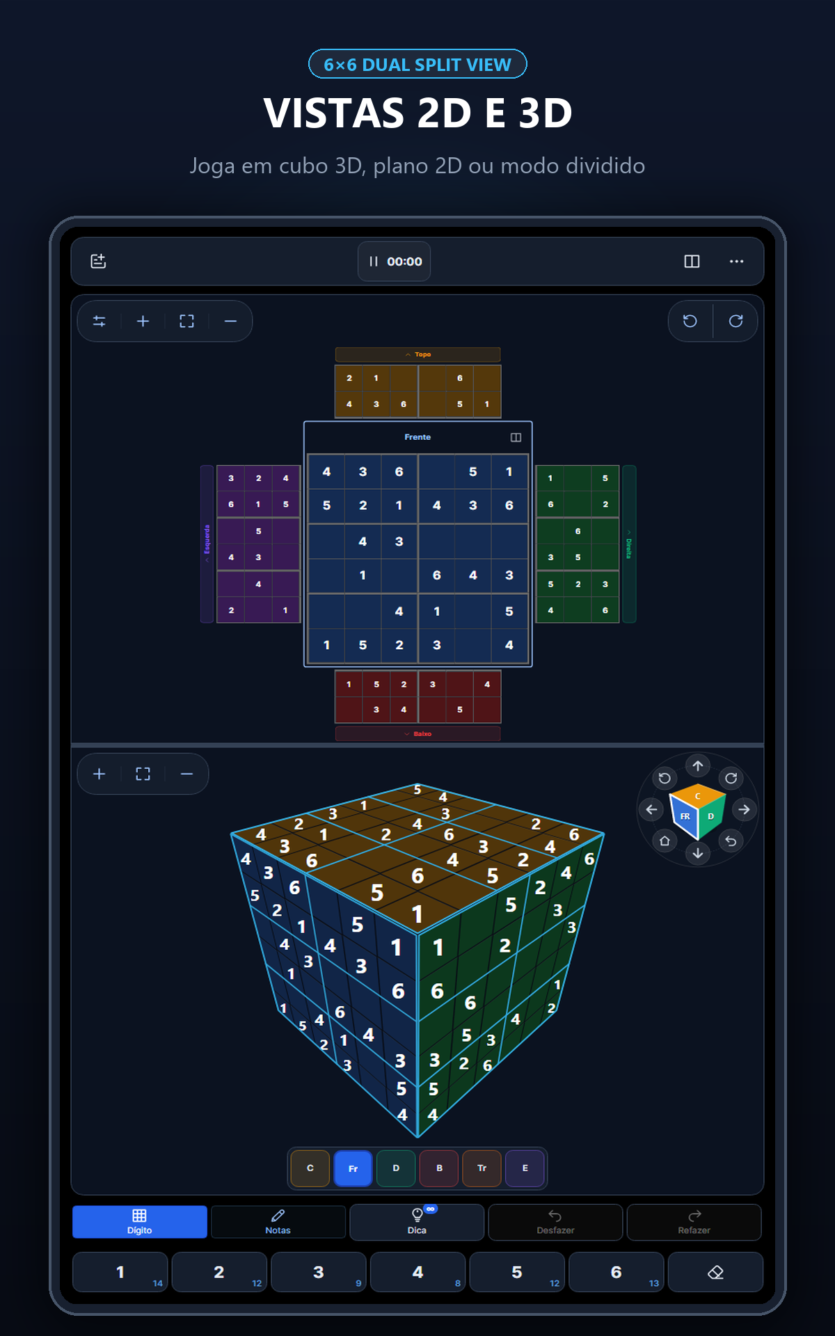 Cube Sudoku 3D num tablet